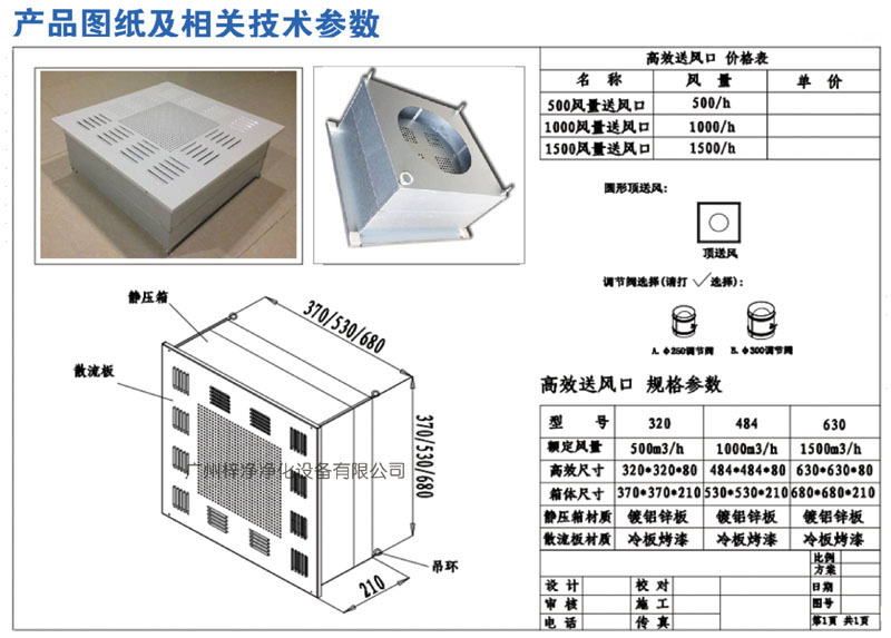 500、1000、1500新型高效送風(fēng)口規(guī)格尺寸